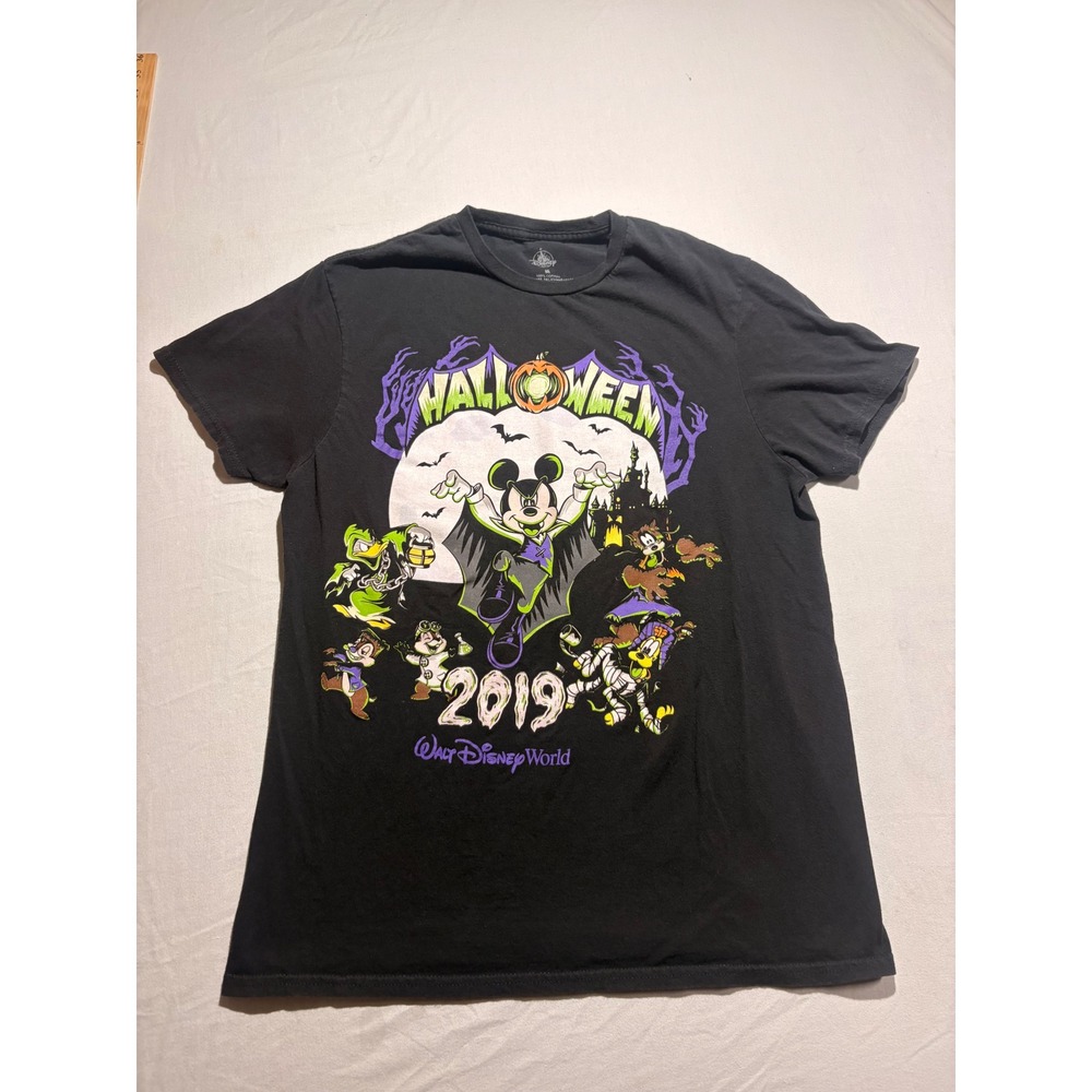 Walt Disney World Halloween 2019 Mickey Mouse Vampire Graphic T-Shirt Mens M